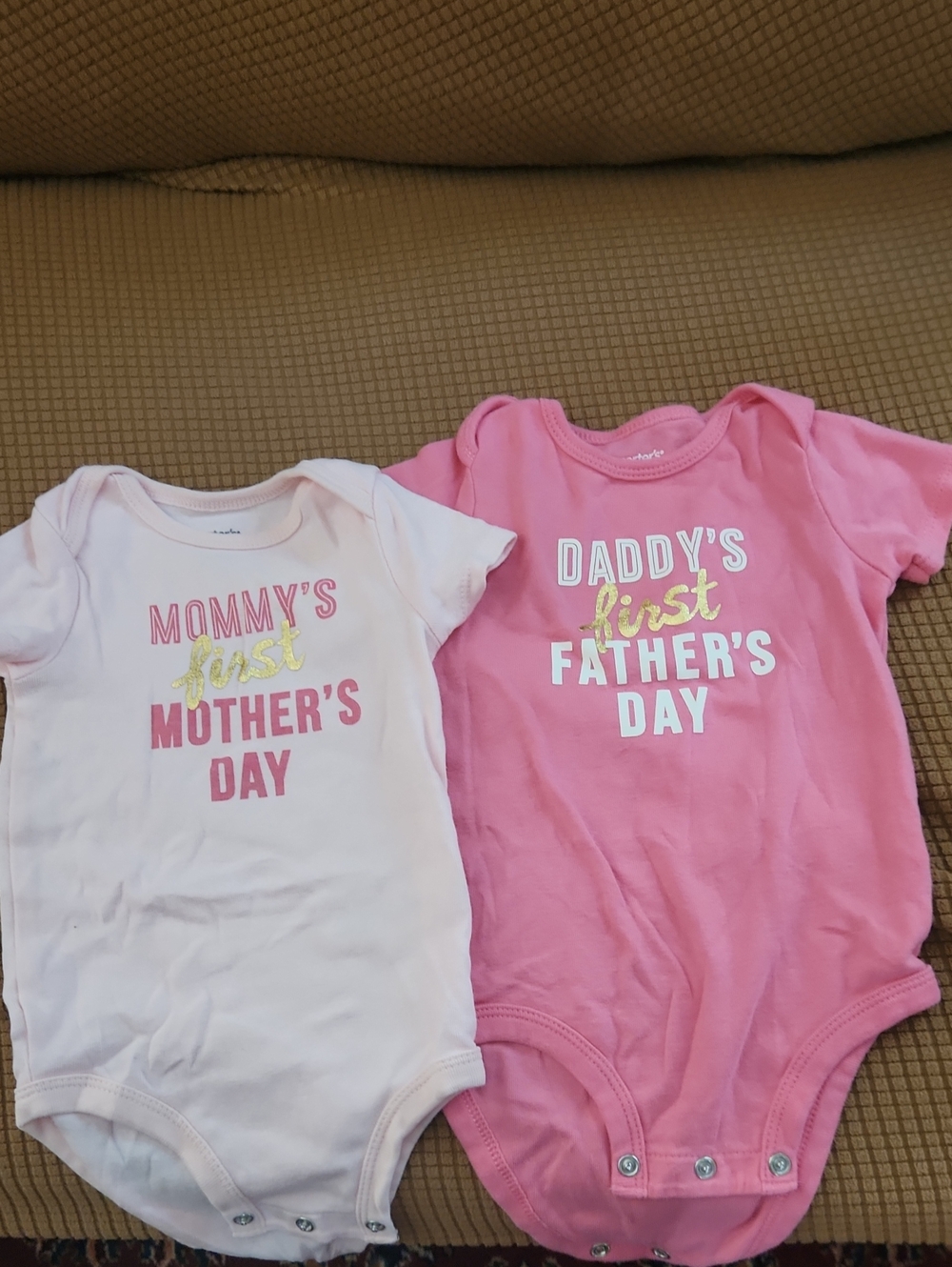 First Mothers/Fathers Day Onsies